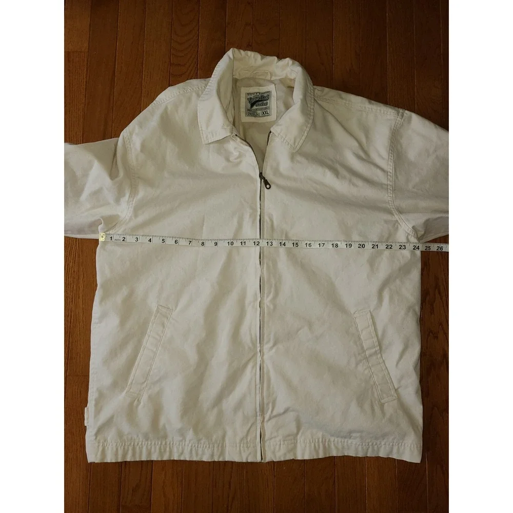 Vtg NWOT‎ Steve & Barry's Jimmy Dee Jacket Men's Size 2XL Ivory 100% Cotton